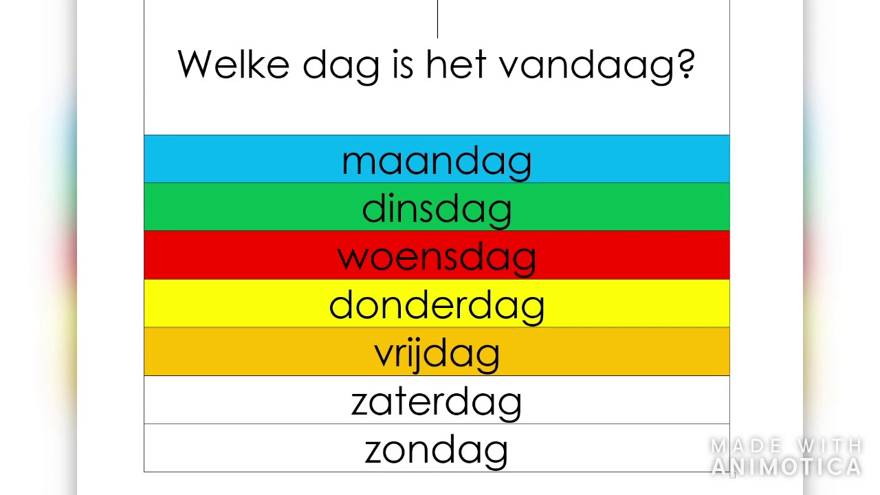 Lied Welke dag is het vandaag - YouTube - Over Hoeveel Maanden Is Het Zomervakantie