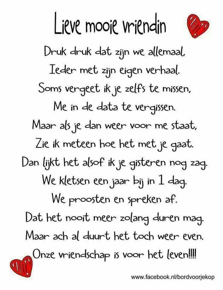 Lieve vriendinnen! | Teksten, Lieve teksten, Spreuken - Lieve Woorden Met Een E