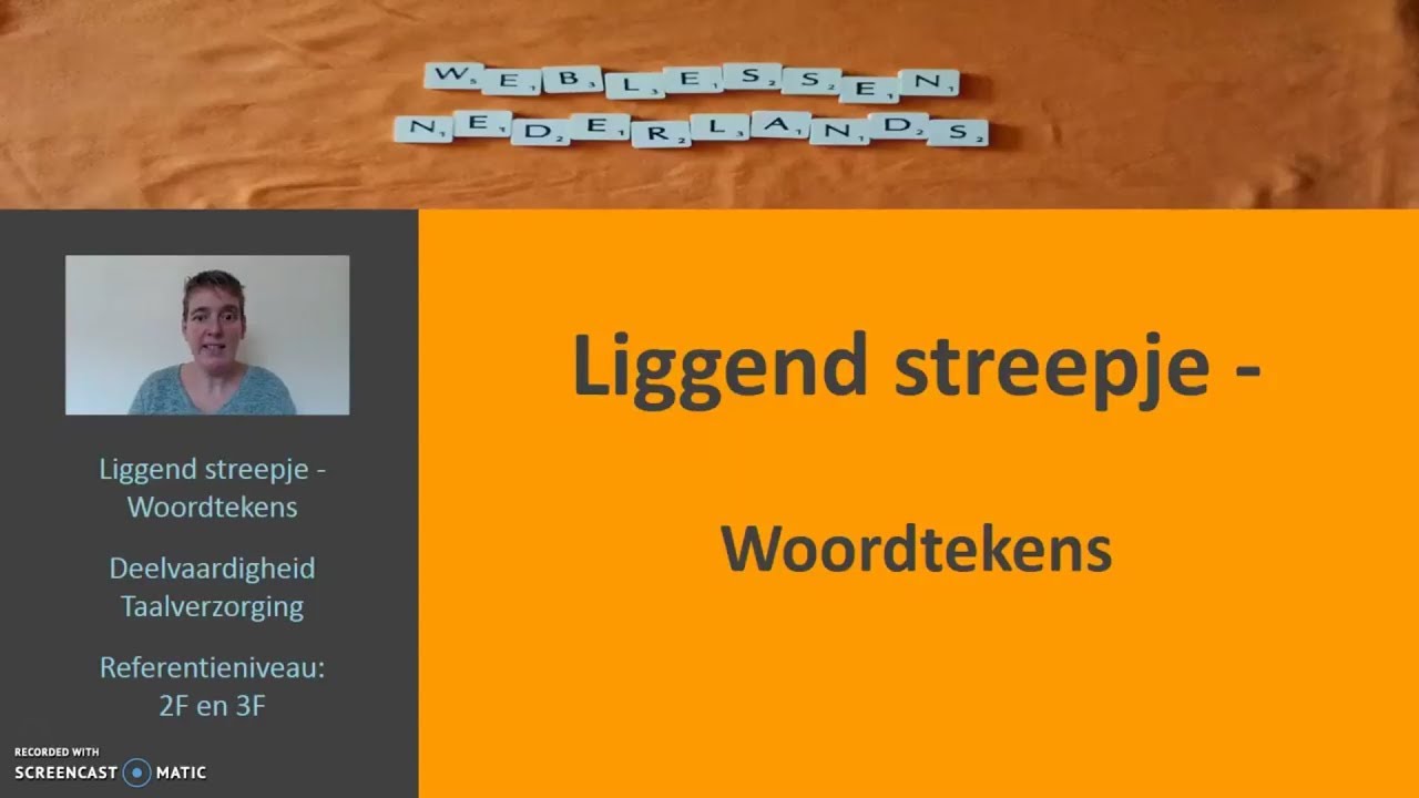 Streepje Naar Rechts Op E