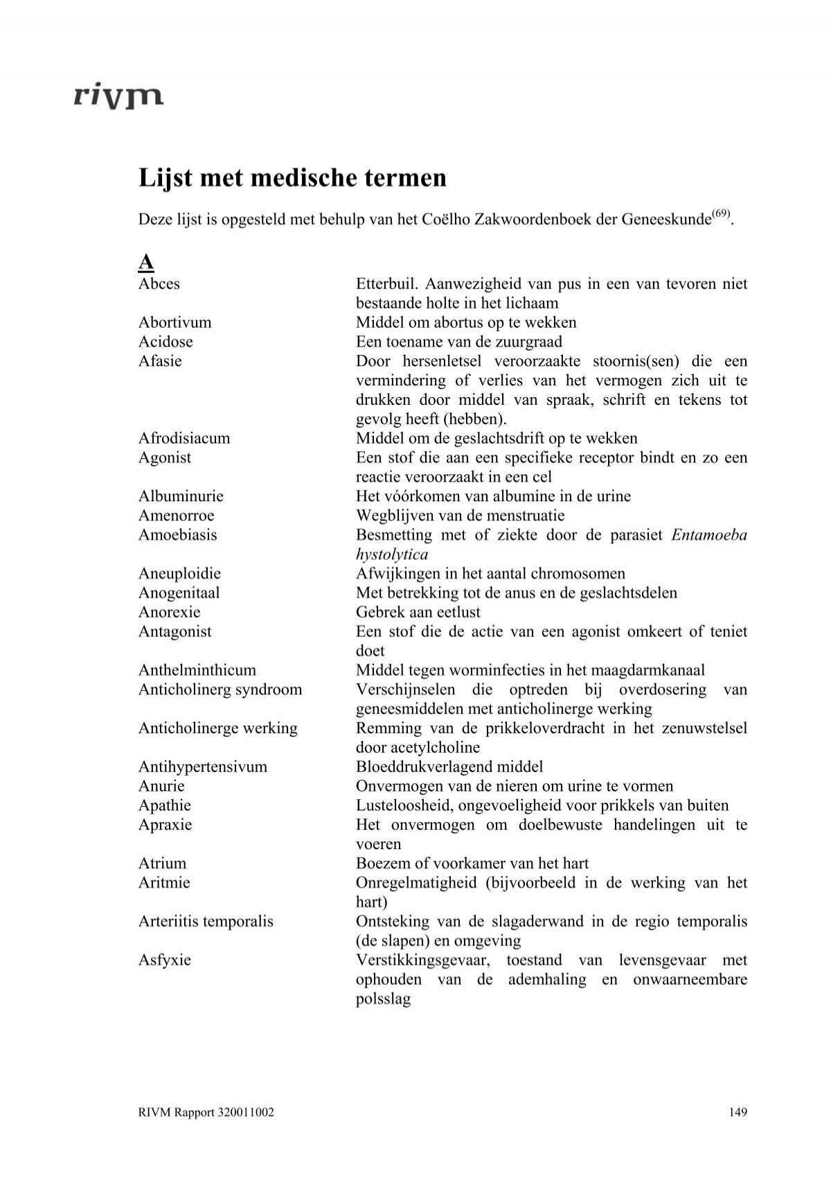 Lijst met medische termen - Meest Gebruikte Meetinstrumenten In De Zorg