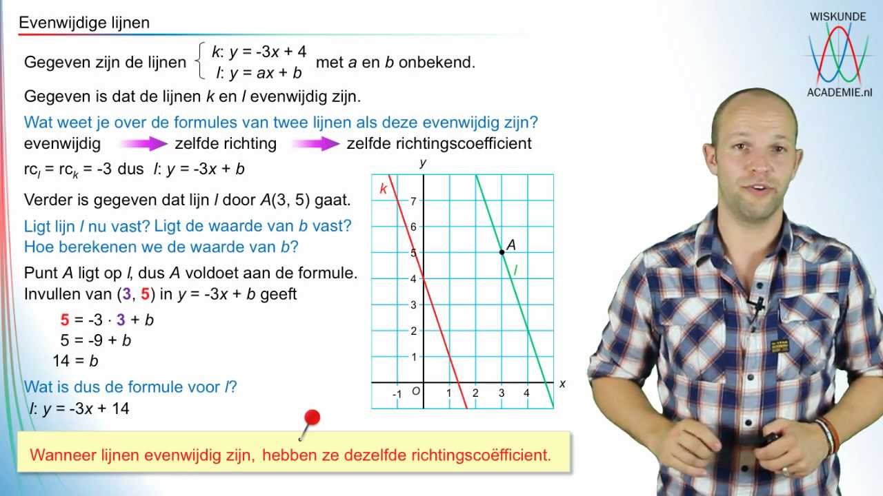 Lineaire formules - evenwijdige lijnen - WiskundeAcademie - YouTube - Wanneer Is Een Enquete Representatief