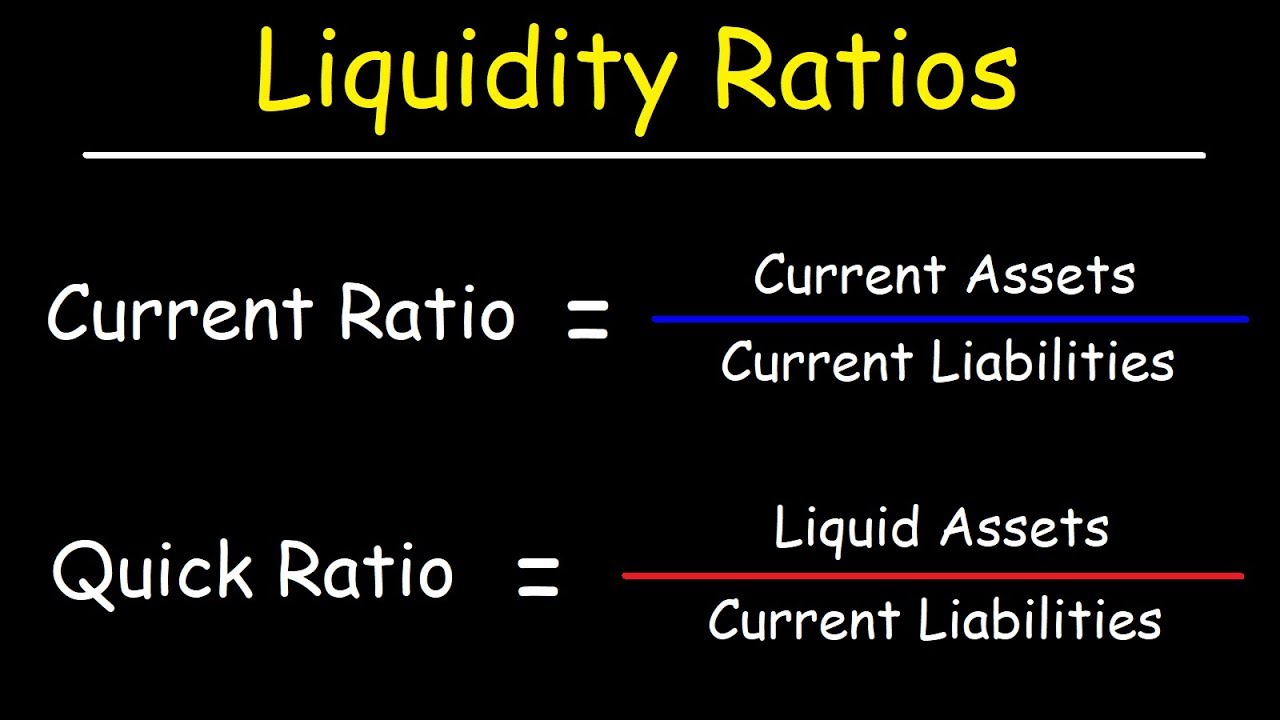 Liquidity Ratios - Current Ratio and Quick Ratio (Acid Test Ratio - Current Ratio En Quick Ratio