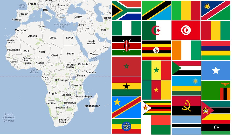 Liste der Länder in Afrika (alphabetische Reihenfolge) – Countryaah - Wat Is Het Grootste Land Van Afrika