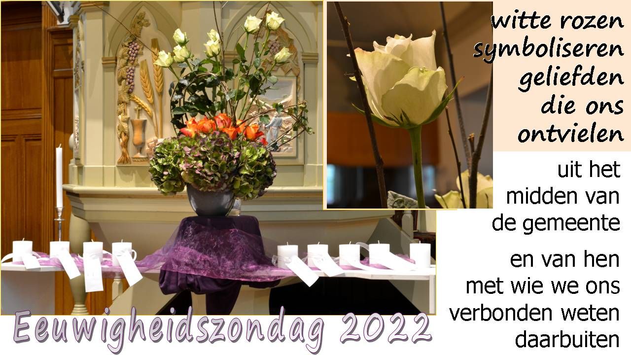 Liturgisch bloemwerk Eeuwigheidszondag 2022 | Gereformeerde kerk De Brug - De Brug Kerkdiensten