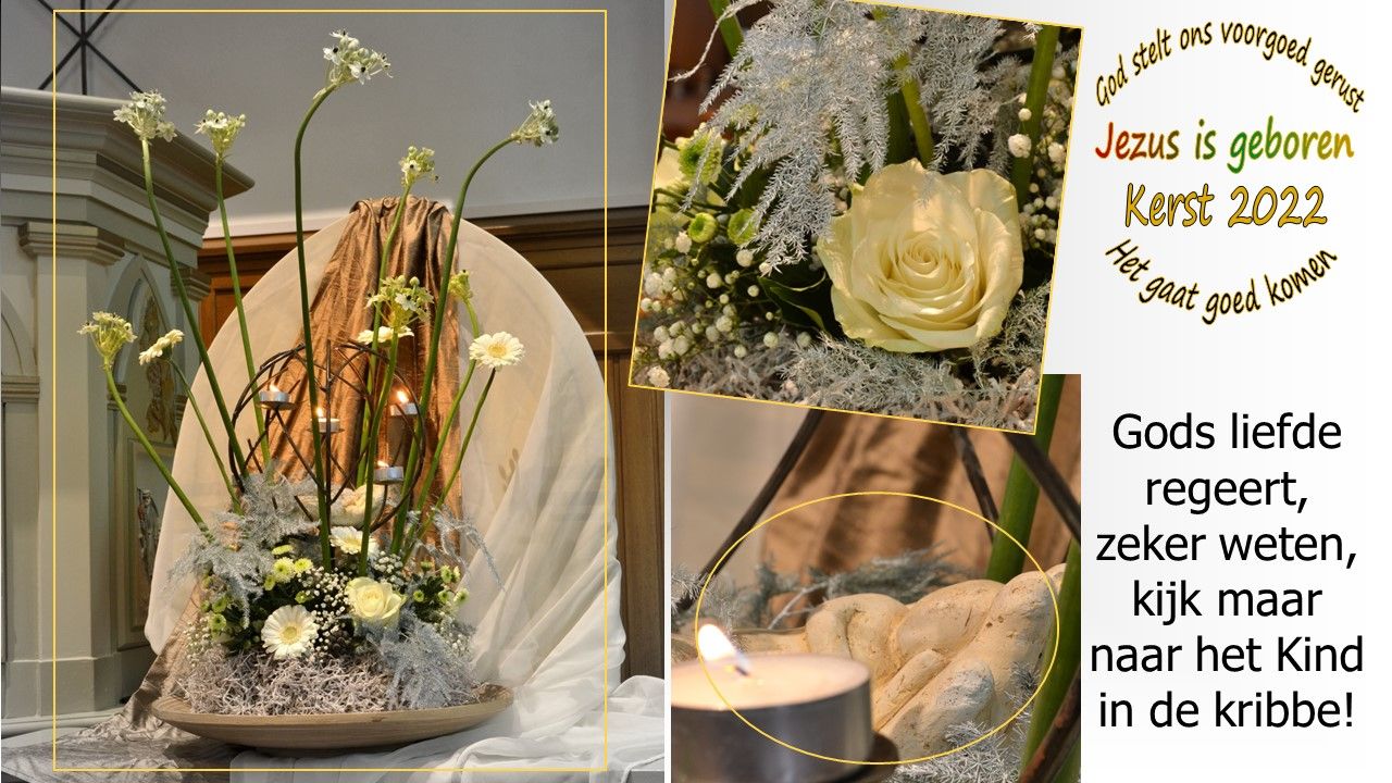 liturgisch bloemwerk Kerst 2022 | Gereformeerde kerk De Brug - De Brug Kerkdiensten