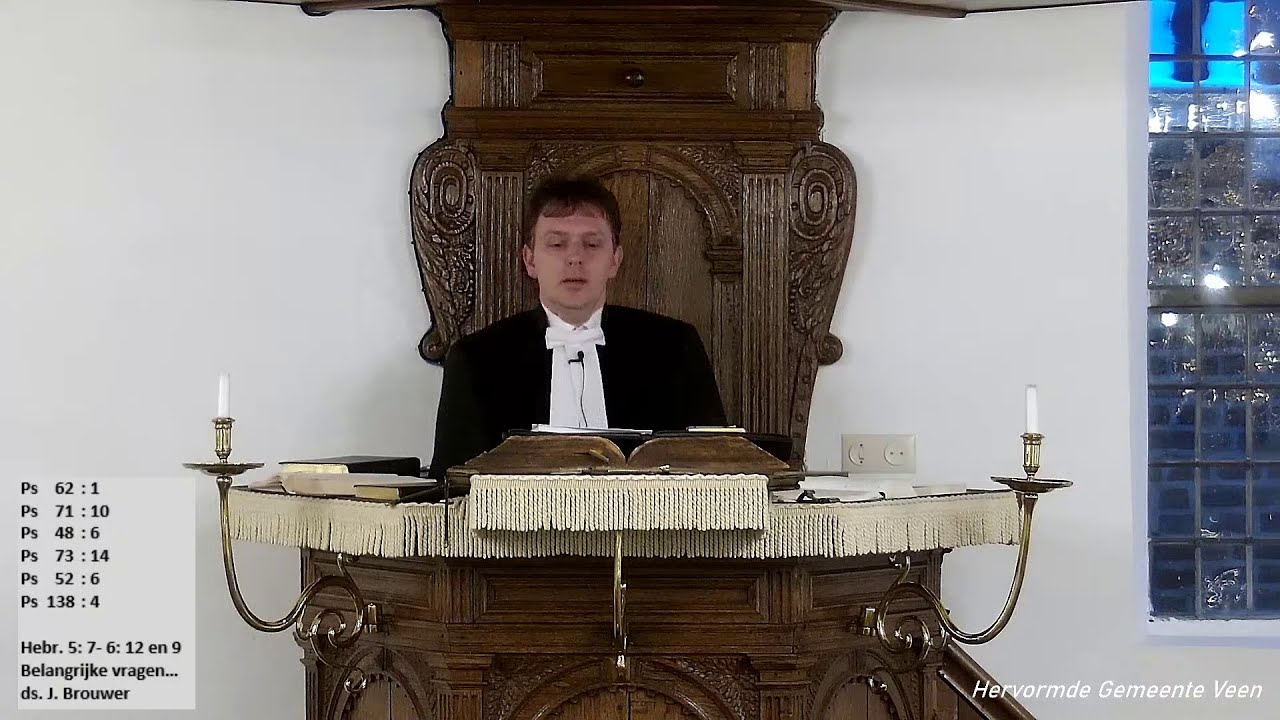 Live stream HGV - Avonddienst 14 februari 2021 - ds. J. Brouwer - YouTube - Ds J Brouwer Uit Veen