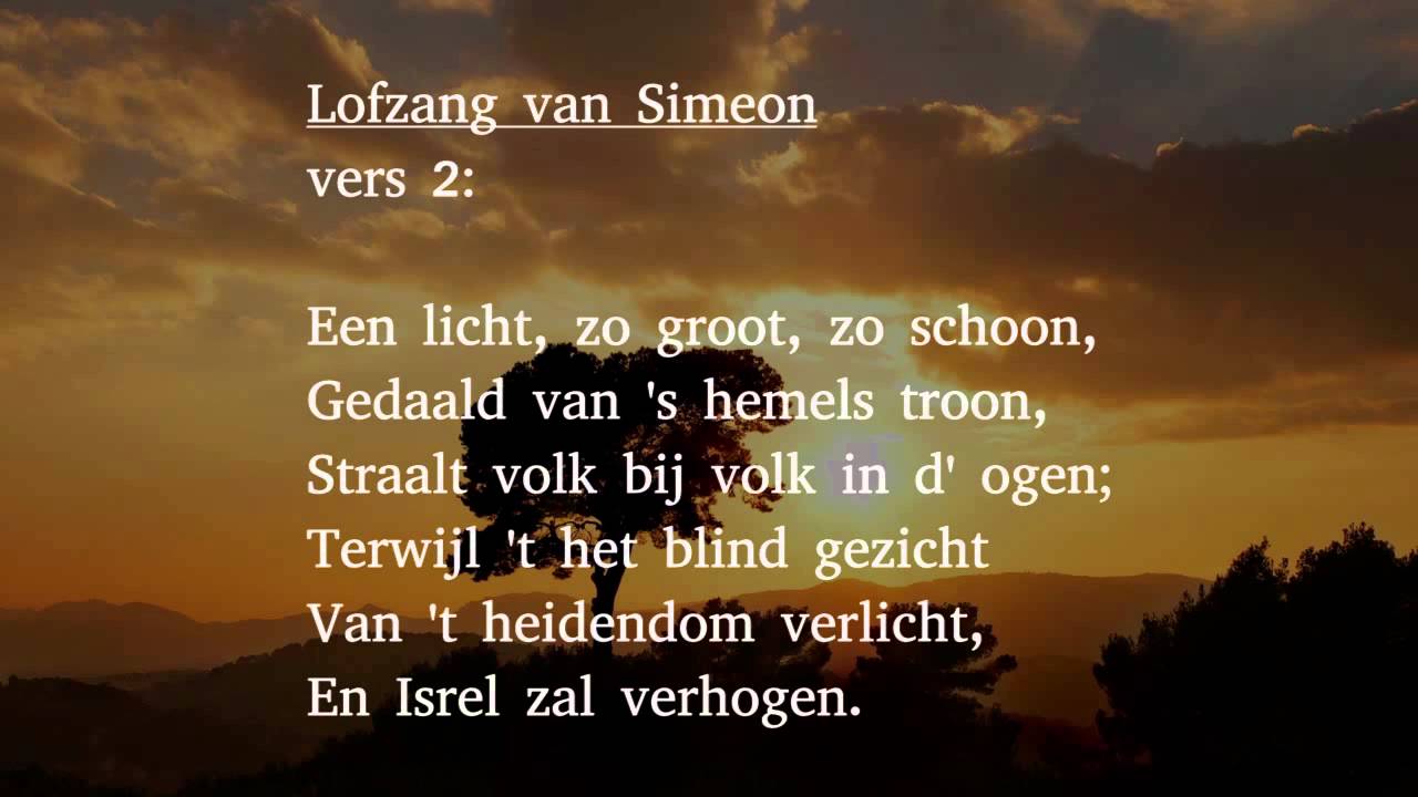 Lofzang Van Simeon Vers 1