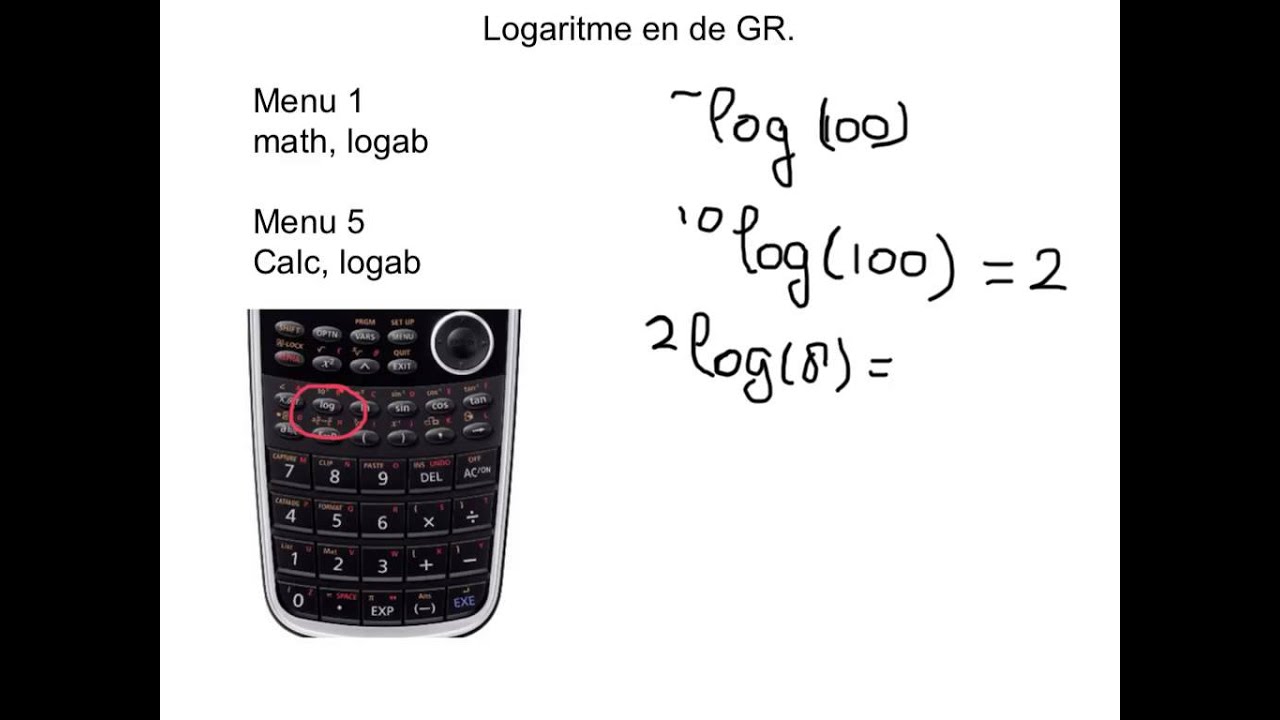 Logaritme en de GR - YouTube - Hoe Zet Je Een Grafische Rekenmachine Uit