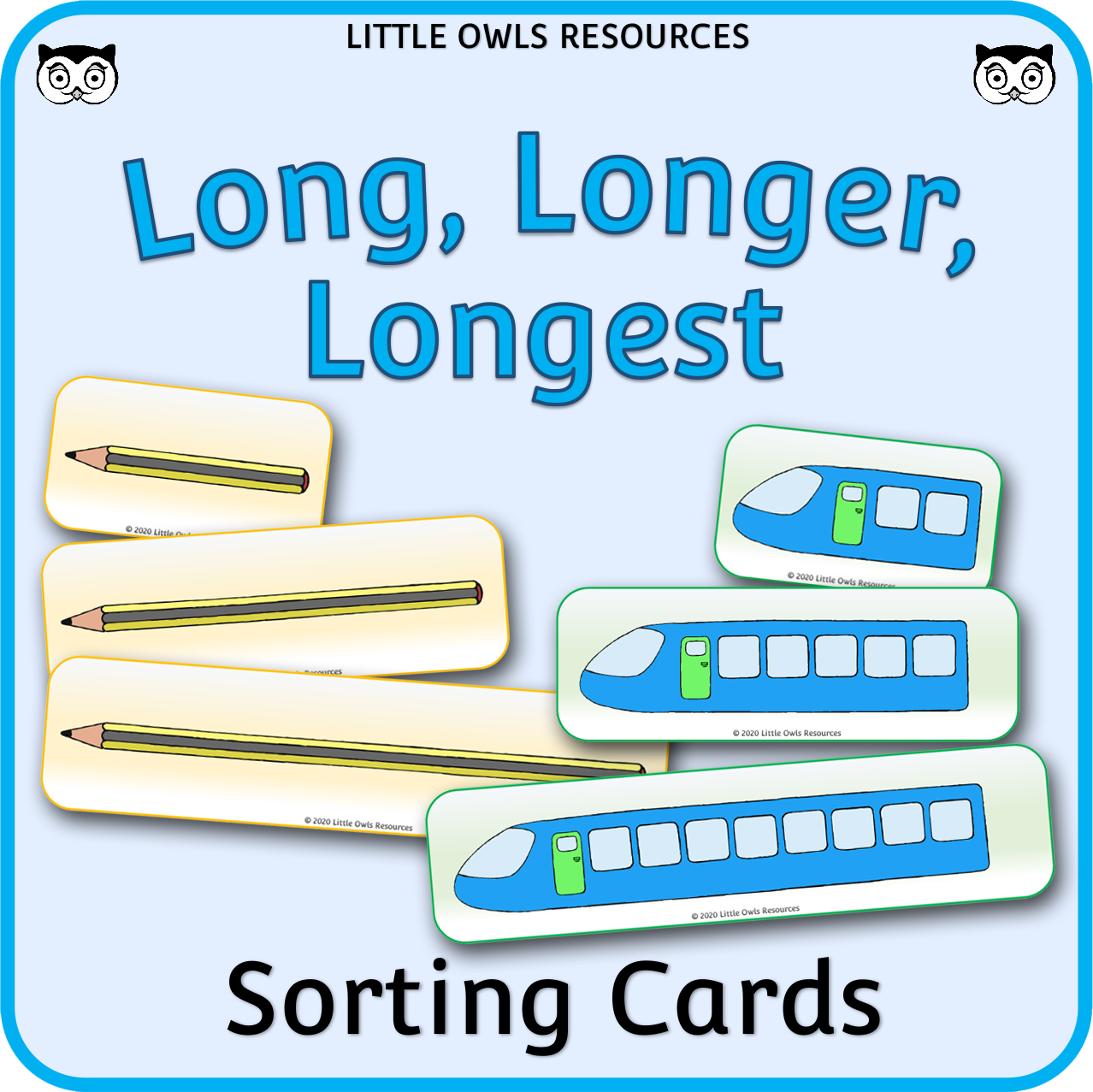Long, Longer, Longest - Length Comparison and Sorting Cards by Teach Simple - Long Position In Put Option