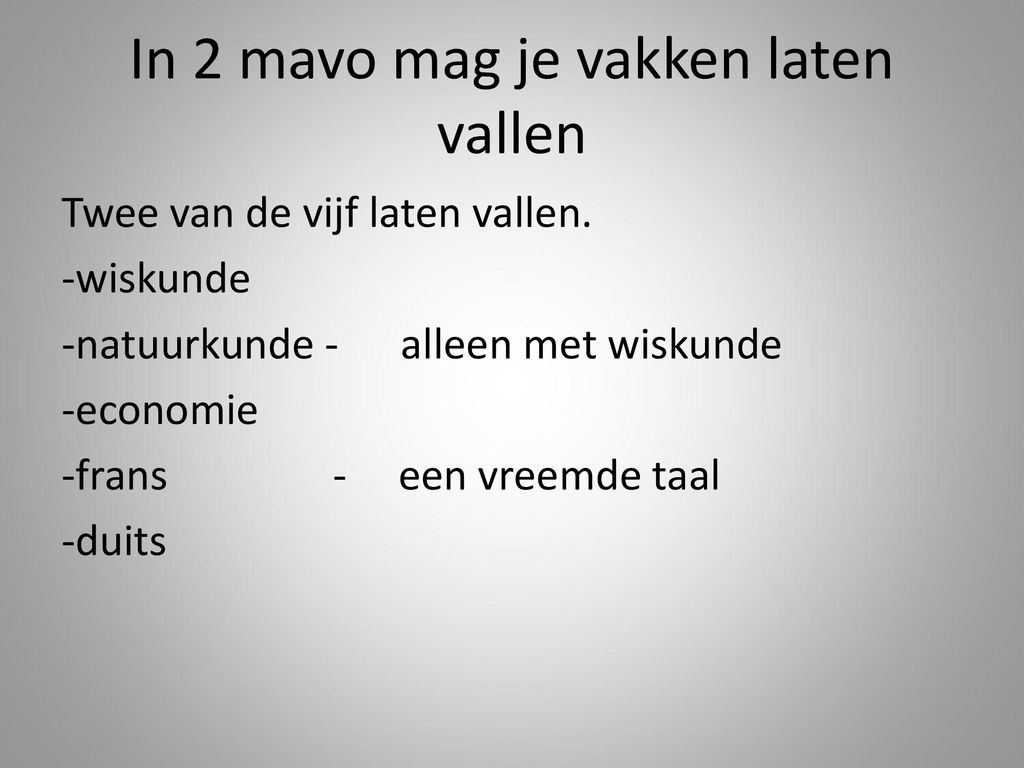 Loopbaan Oriëntatie en Begeleiding - ppt download - Kan Je Wiskunde Laten Vallen Op Havo
