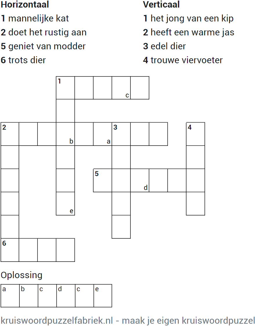 Maak je eigen kruiswoordpuzzel - kruiswoordpuzzelfabriek.nl - Zelf Een Woordzoeker Maken Met Oplossing