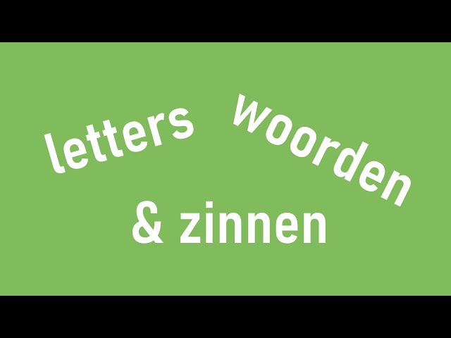 Maak Van Deze Letters Een Woord