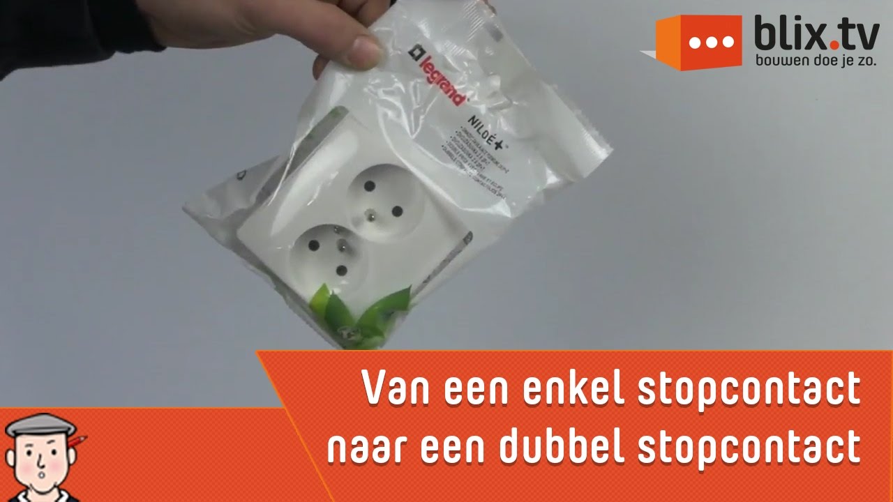 Maak zelf van een enkel stopcontact een dubbel stopcontact - YouTube - Verschil Dubbel Vier En Vier Zonder