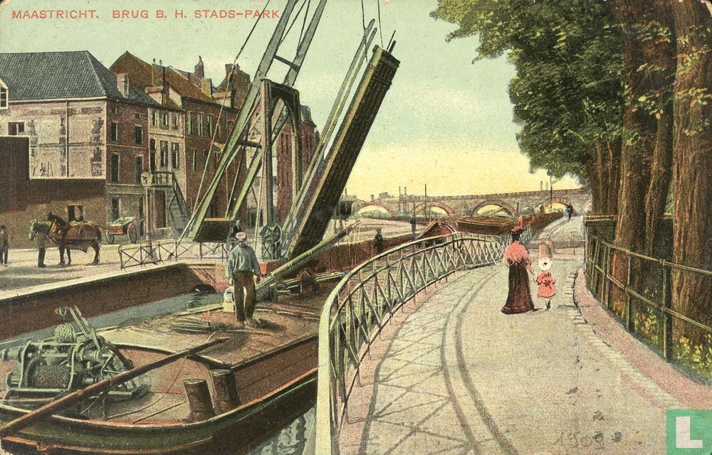 Maastricht kanaal Luik - Maastricht No 288. (1909) - Maastricht - LastDodo - Boottocht Van Maastricht Naar Luik