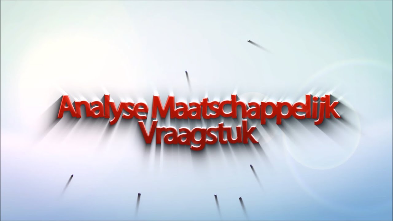 Maatschappijleer 2: Analyse Maatschappelijk Vraagstuk (AMV) - YouTube - Wat Is Een Maatschappelijk Vraagstuk