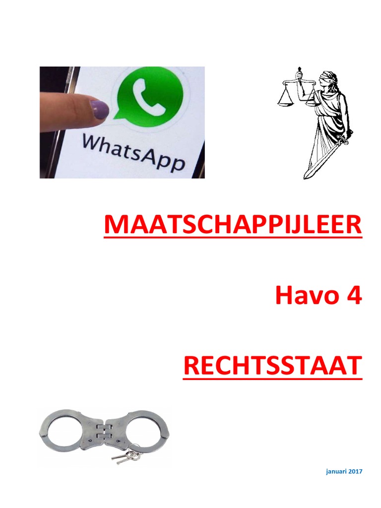 Maatschappijleer Rechtsstaat | PDF - Oefentoets Maatschappijleer Rechtsstaat Vwo 4