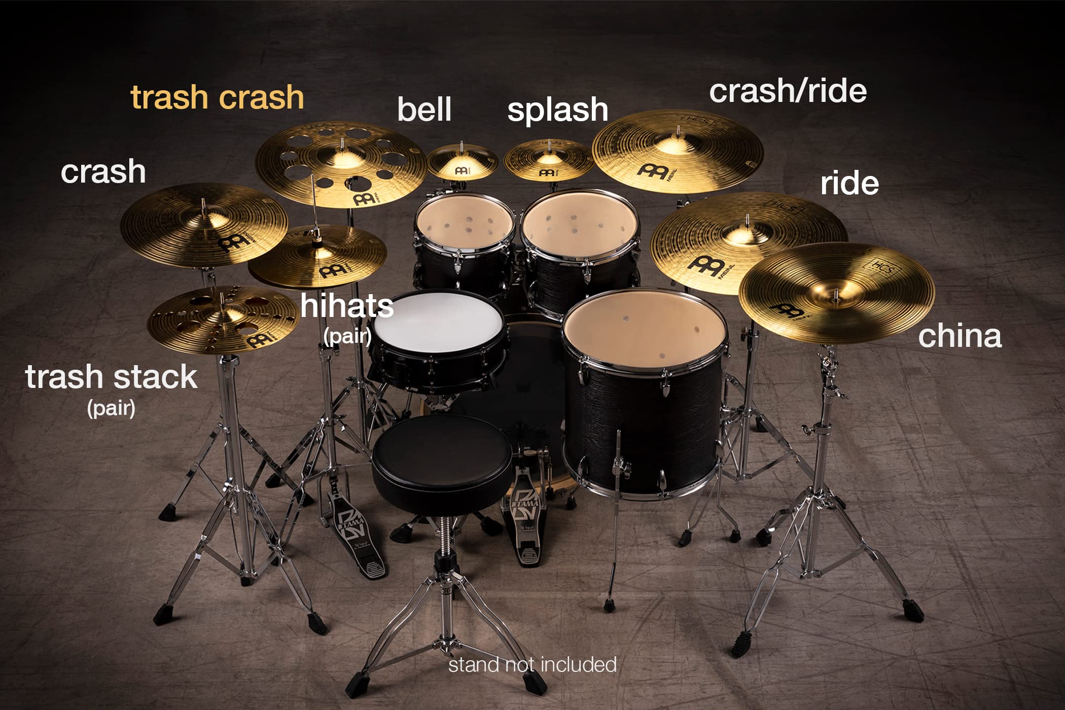 Made In Gy, M Cs 18” T C H – HCS T F Br Drum Set, 2-YEAR WARRANTY, S - Wat Is Een Ride Out