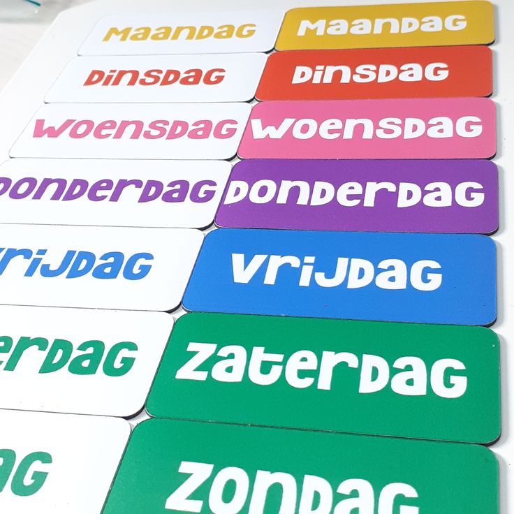 Kleuren Van De Week Basisschool