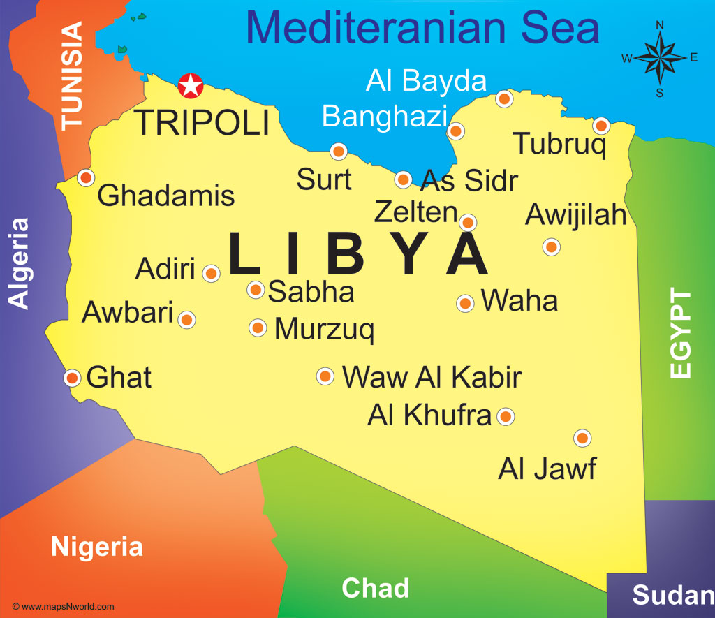 Map Libya - Wat Is De Hoofdstad Van Libië