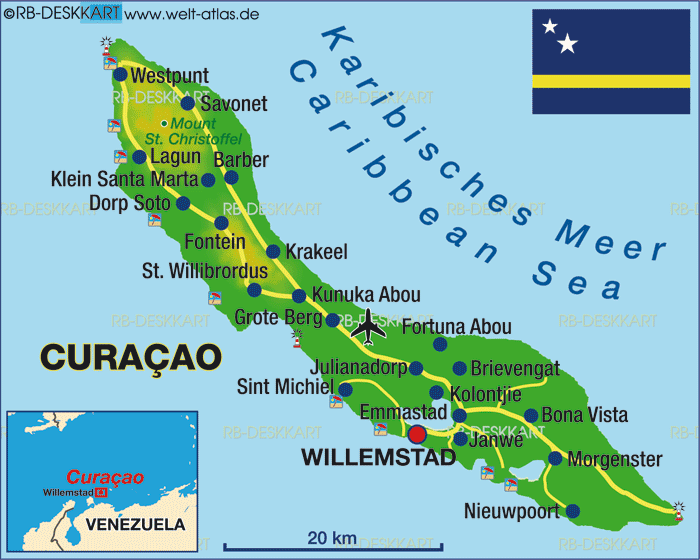 Waar Ligt Curacao Op De Wereldkaart