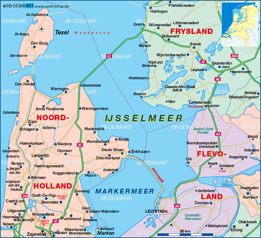 Eiland En Natuurgebied In Het Ijsselmeer