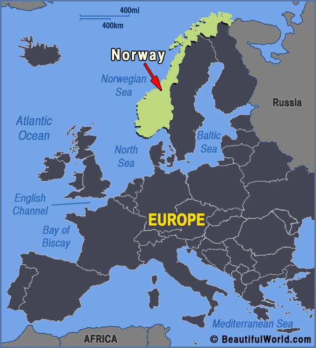 Map of Norway - Facts & Information - Beautiful World Travel Guide - Noorwegen Eu Land Of Niet