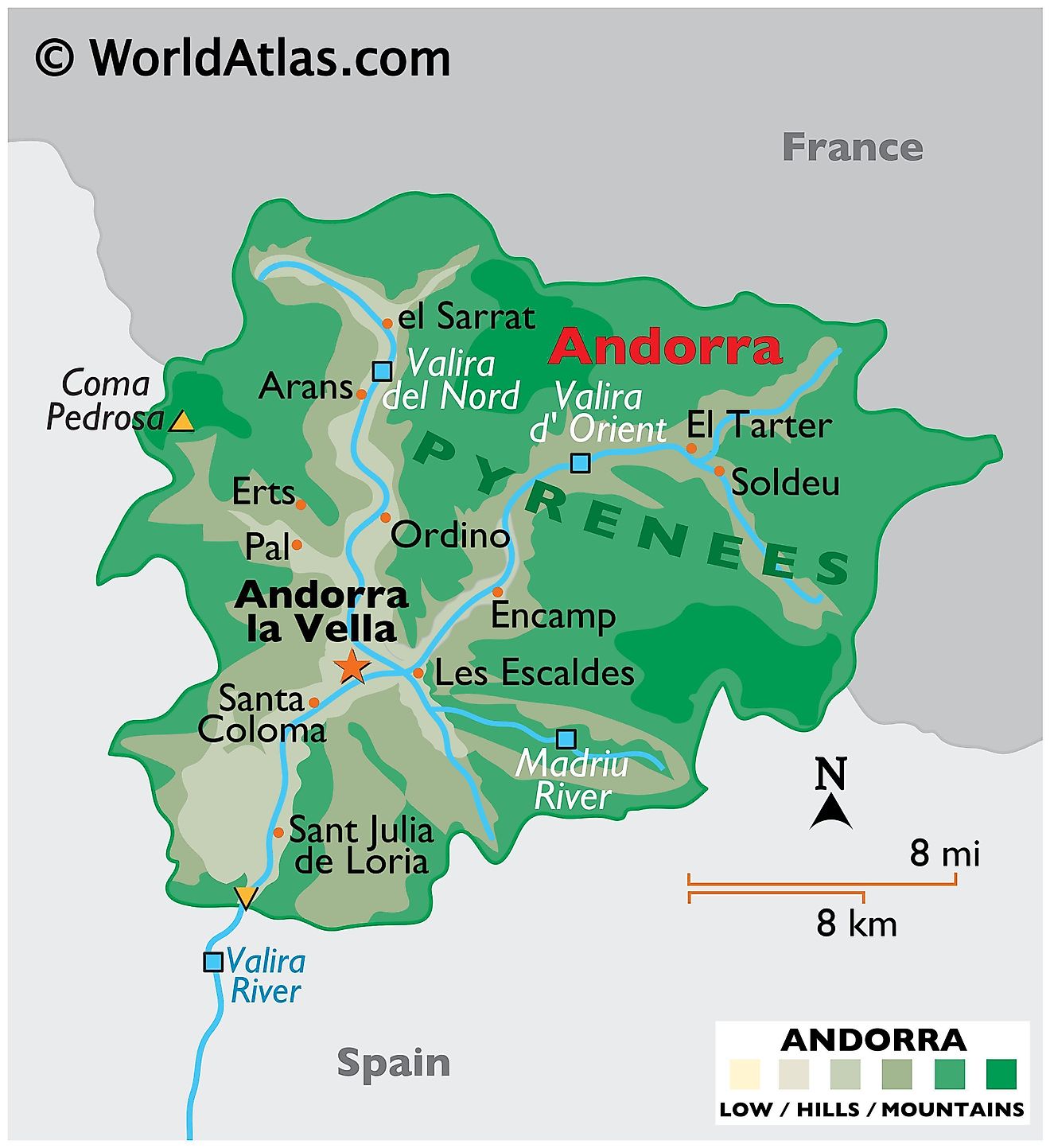 Waar Ligt Andorra Op De Kaart
