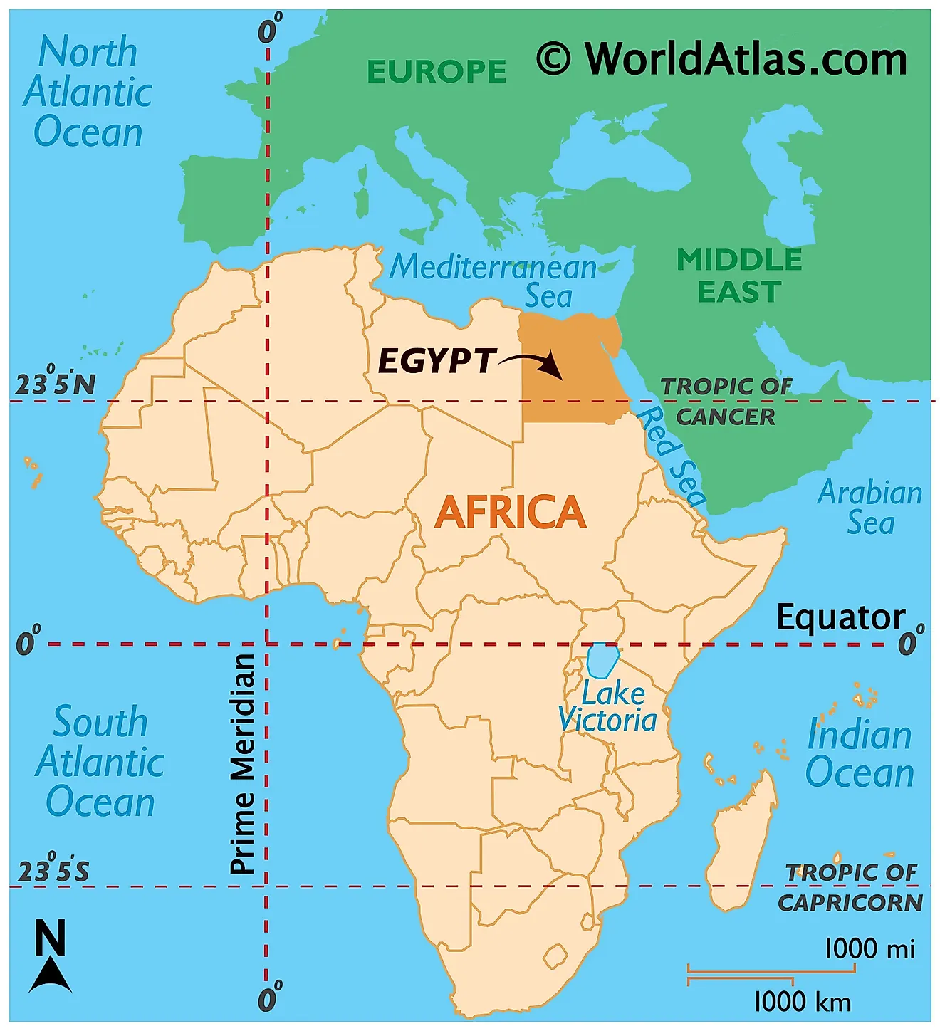 Waar Ligt Egypte Op De Wereldkaart
