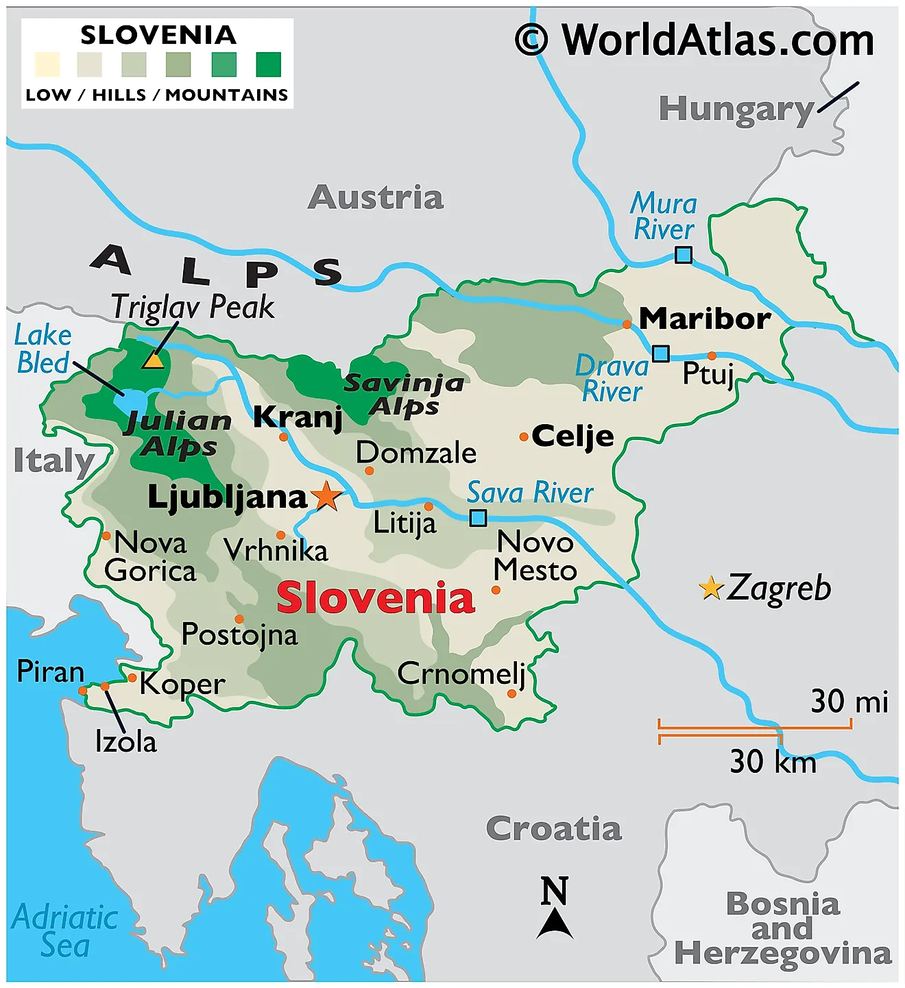 Welk Gebergte Ligt Op De Grens Van Oostenrijk En Slovenië