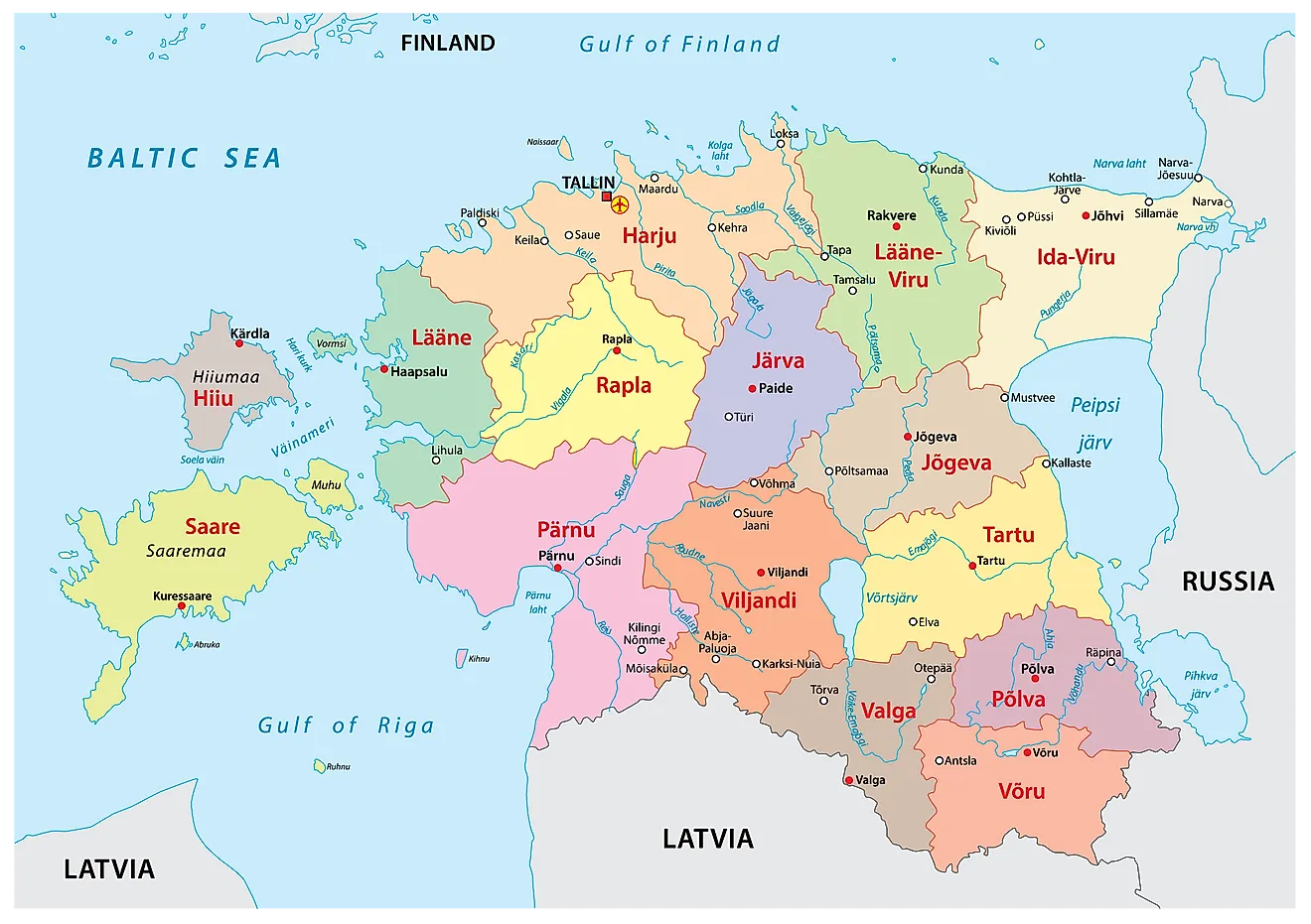 Waar Ligt Estland Op De Kaart