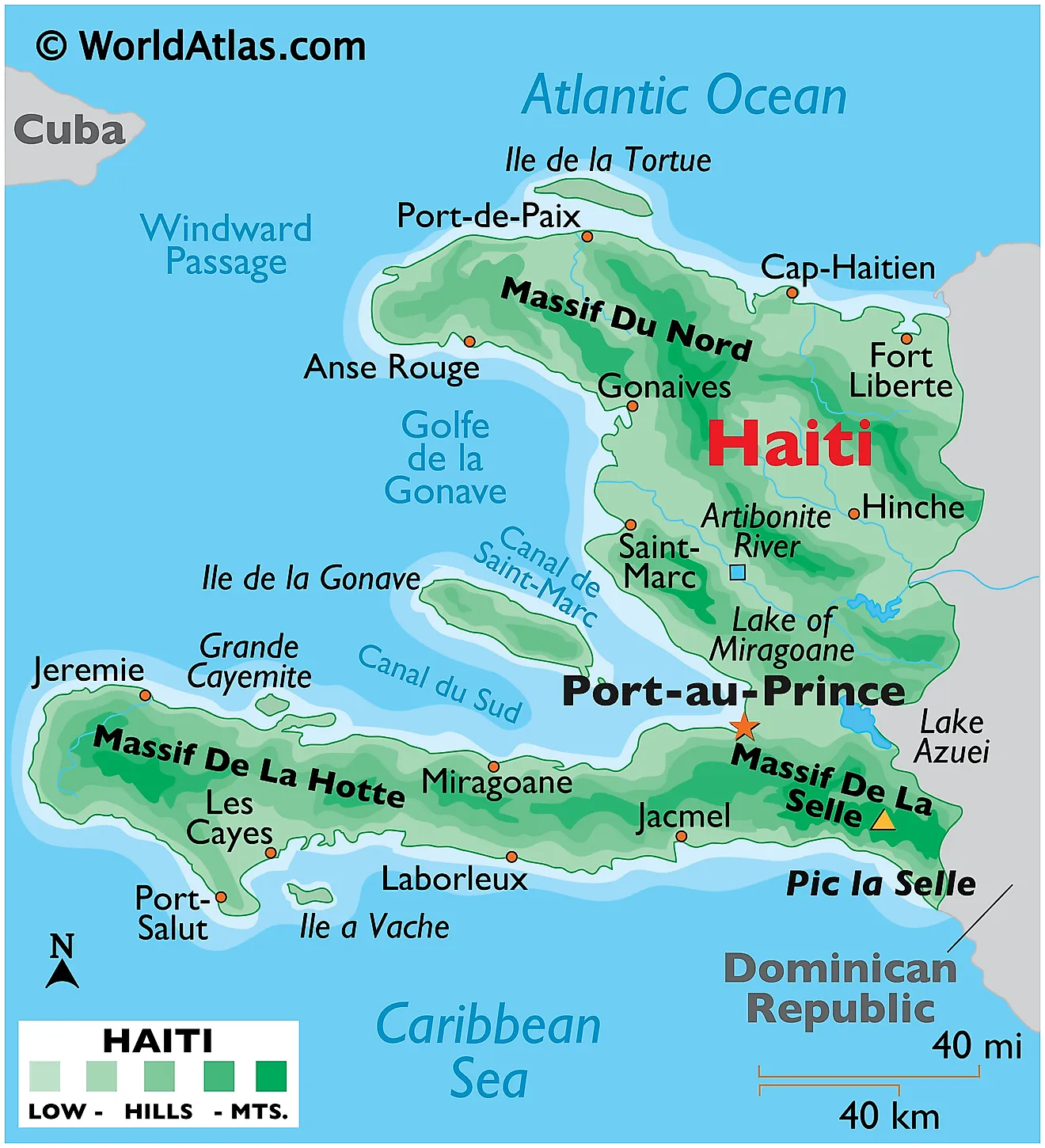 Mapas de Haití - Atlas del Mundo - Waar Ligt Haiti Op De Wereldkaart