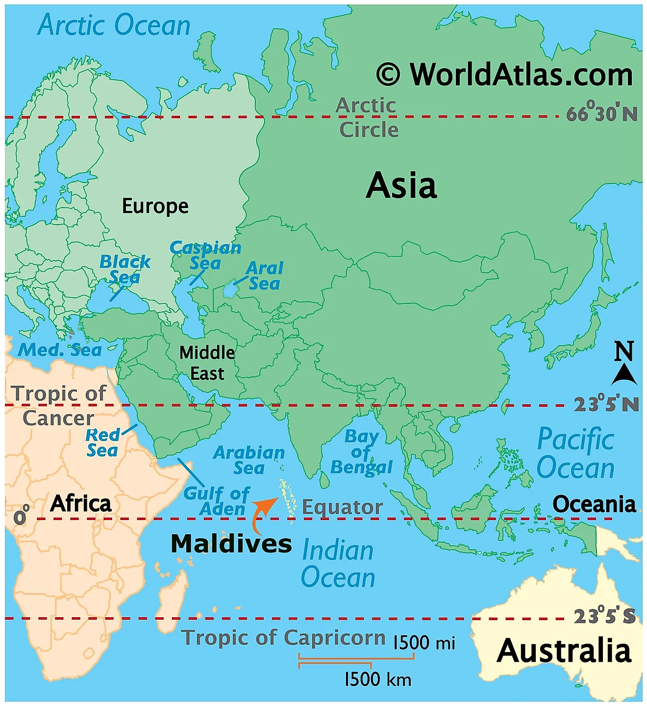 Mapas de Maldivas - Atlas del Mundo - Waar Liggen De Malediven Op De Wereldkaart