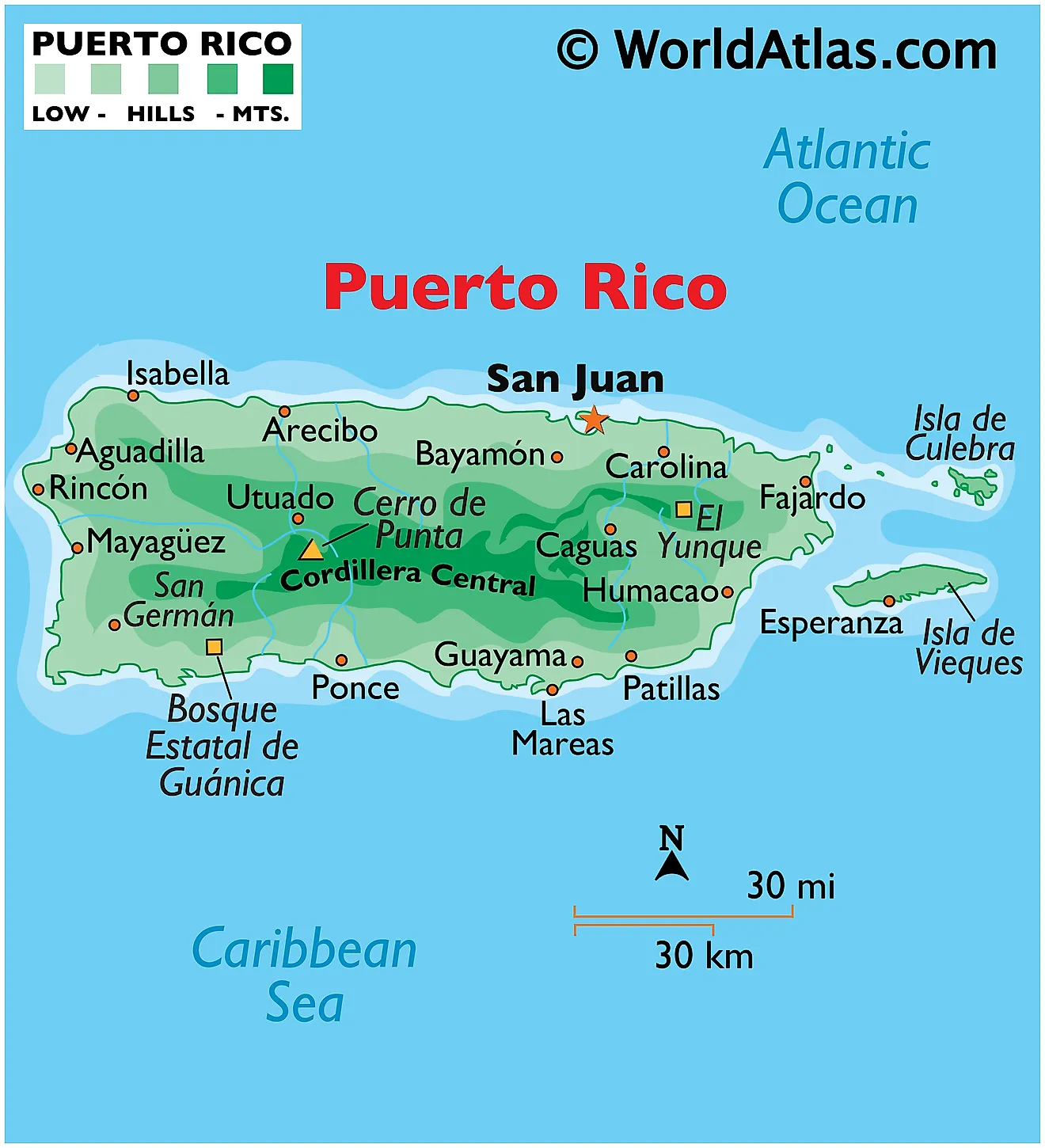 Mapas de Puerto Rico - Atlas del Mundo - Puerto Rico Puerto Rico Puerto Rico