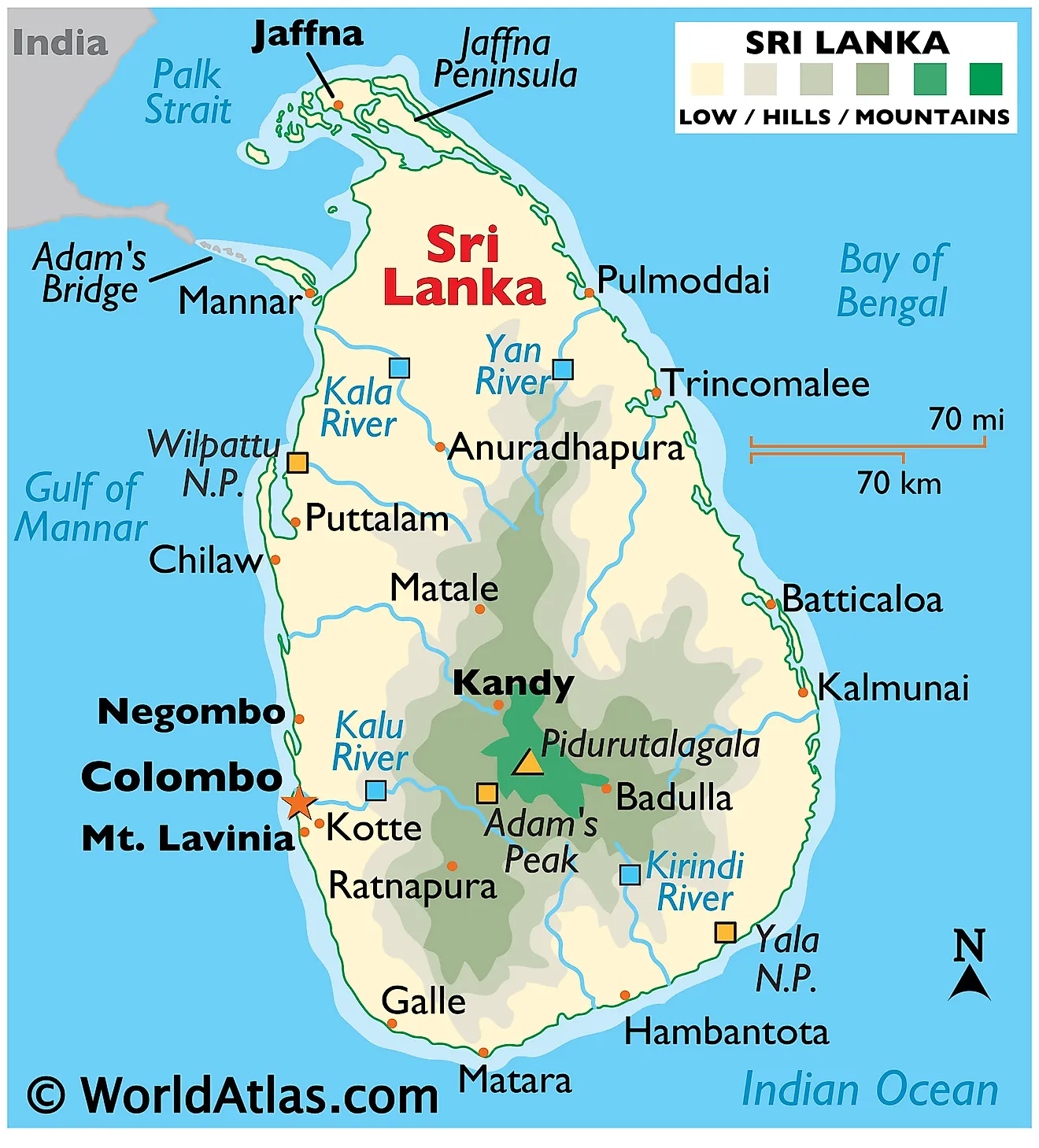 Waar Ligt Sri Lanka Op De Wereldkaart