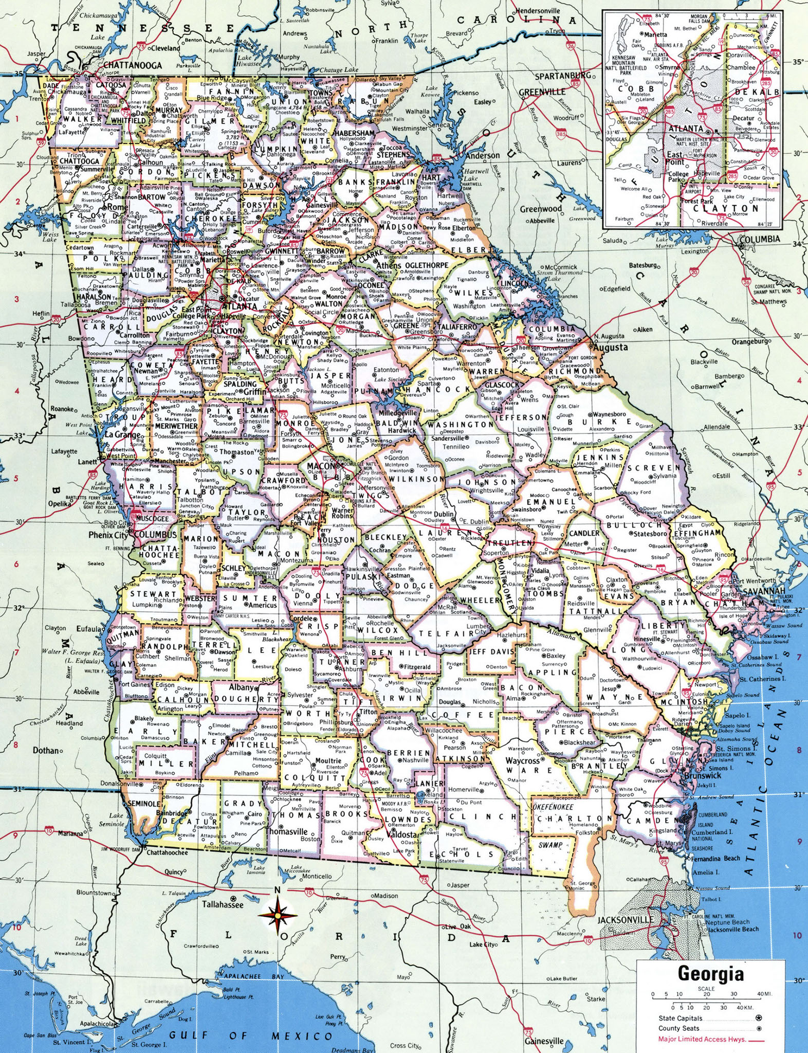 Maps Ga Counties Georgia Counties Map Get Directions - vrogue.co - Ga Lekker Zelf In Je Kracht Staan