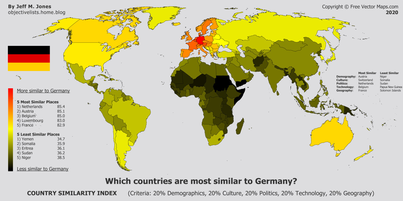 Maps on the Web - In Welke Landen Spreken Ze Duits