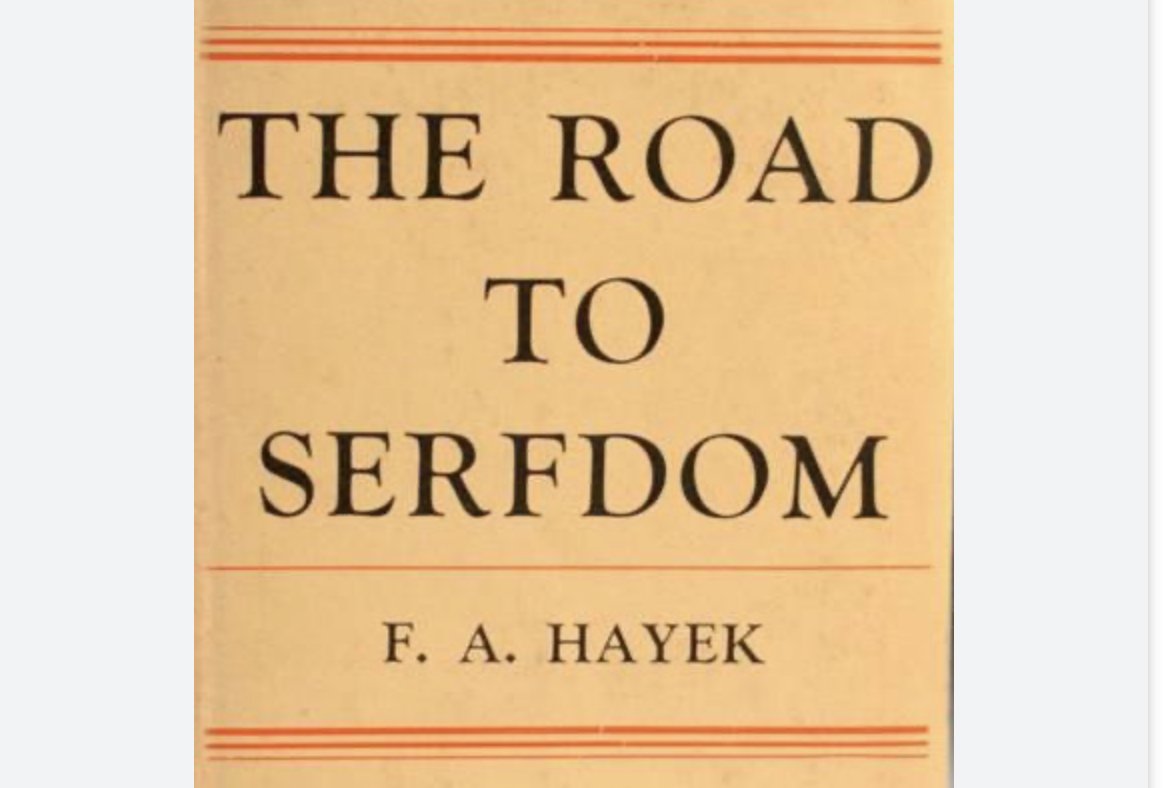 Margaret Thatcher on Twitter: "The Road to Serfdom is a book written by - Hayek Friedrich The Road To Serfdom