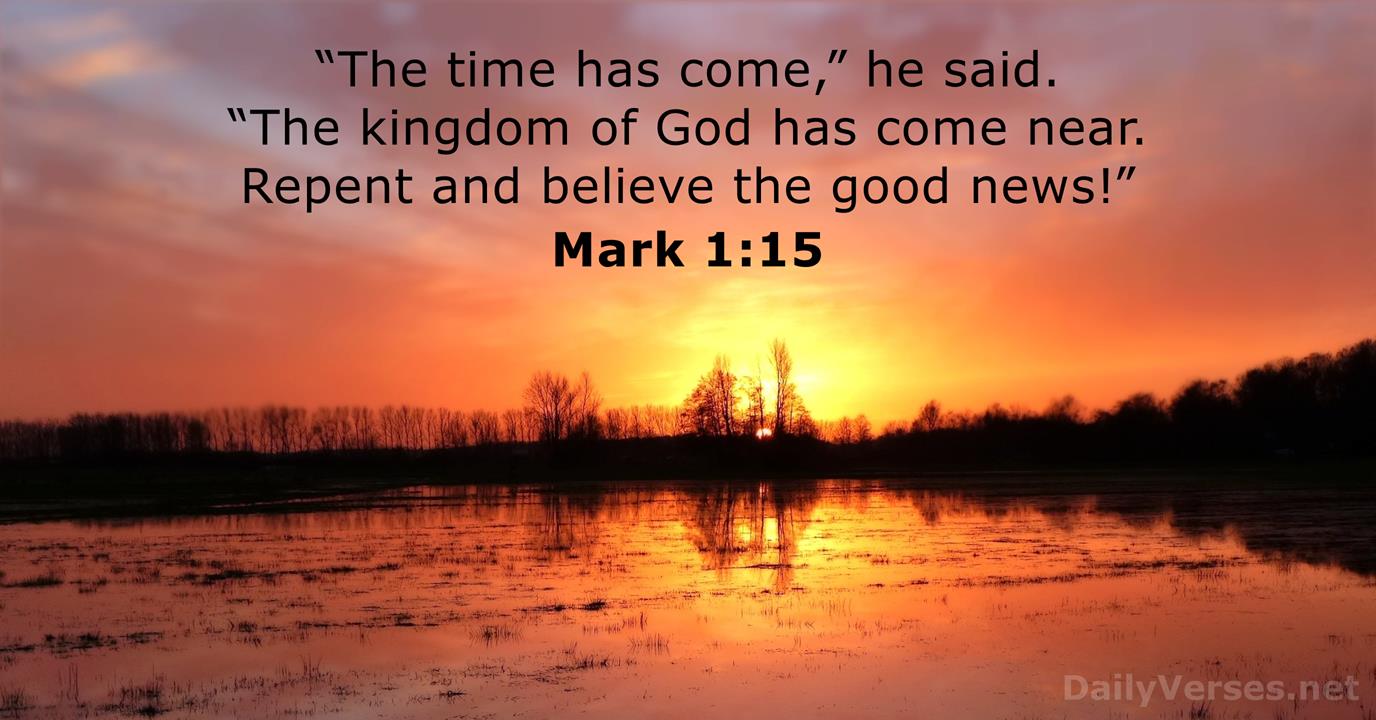 Mark 1 - DailyVerses.net - Bekeert U En Gelooft Het Evangelie