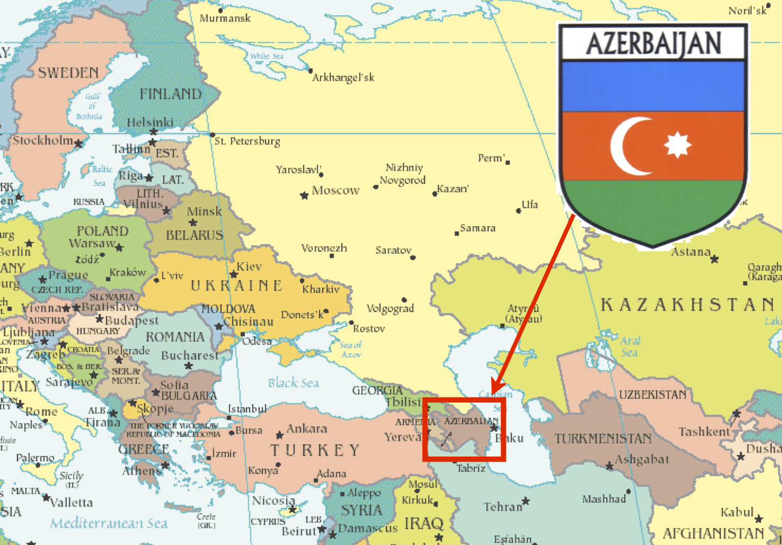 MARXIST: Azerbaijan - Waar Ligt Azerbeidzjan Op De Kaart