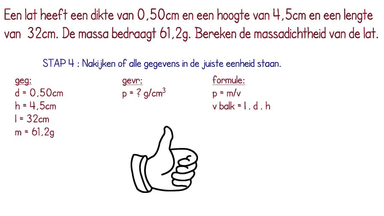 Massadichtheid Vraagstukken - YouTube - Hoe Bereken Je De Dichtheid Van Een Stof