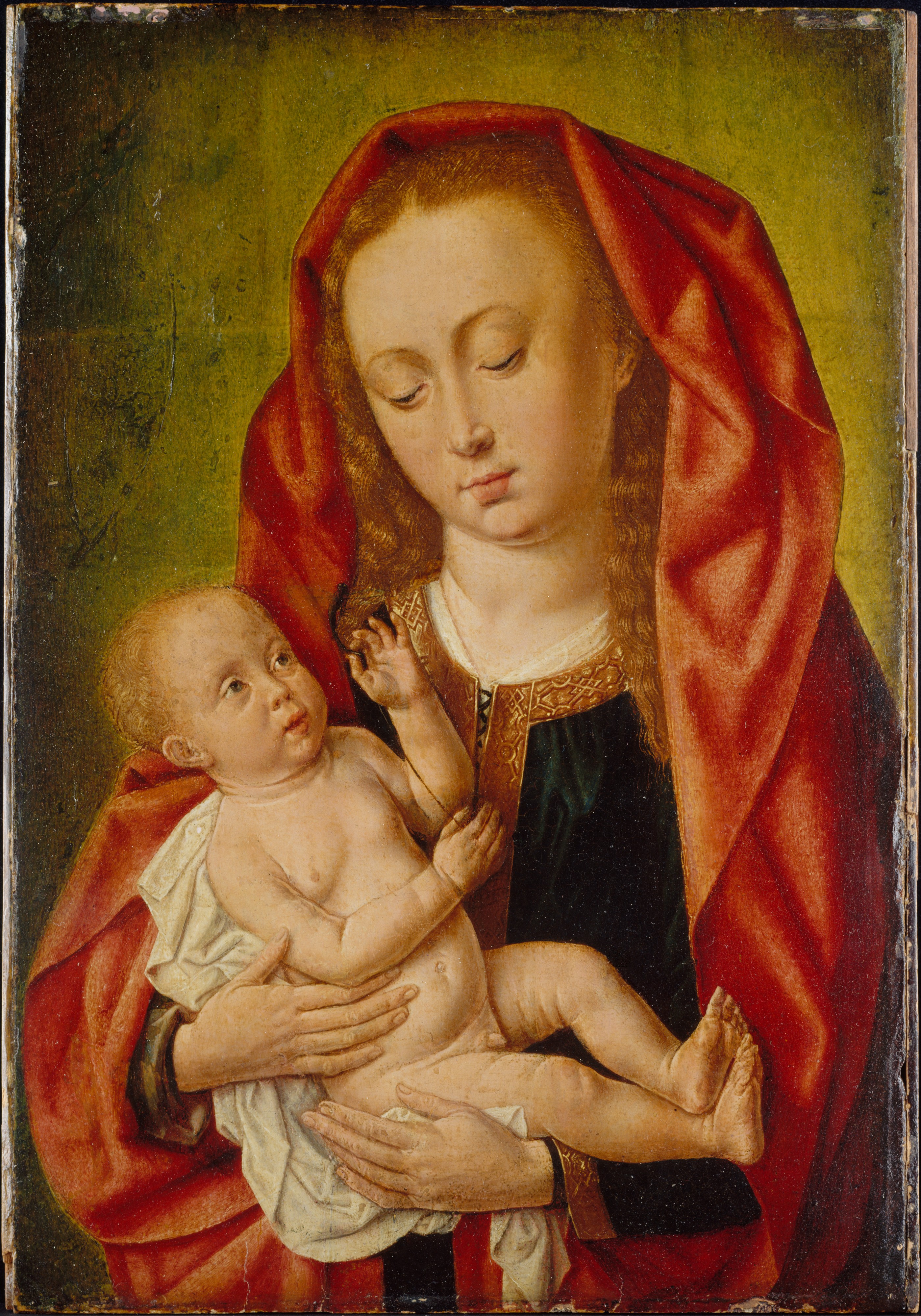 Master of Saint Giles | Virgin and Child with a Dragonfly - 1500 Meter Schaatsen Olympische Spelen