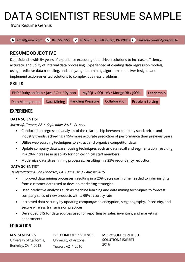 Examples Of Data Scientist Projects
