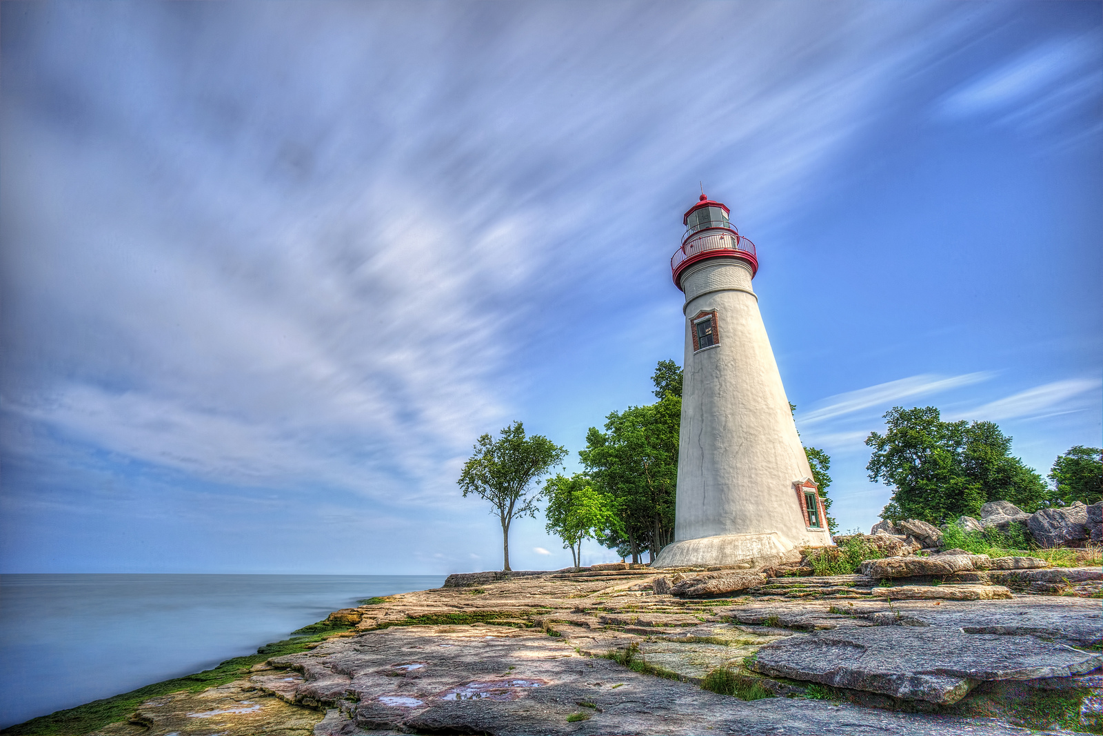 Grote Stad Aan Het Eriemeer In Ohio