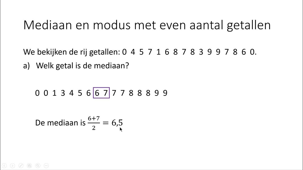 Mediaan en modus met even aantal getallen (3 VMBO-KGT) - YouTube - Hoe Bereken Je Het Marktaandeel