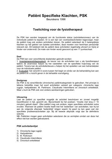 Meest Gebruikte Meetinstrumenten In De Zorg