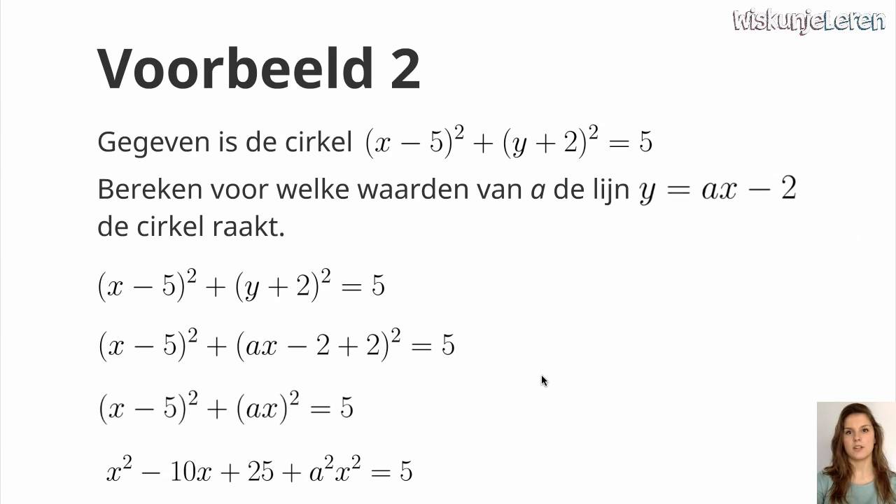 Meetkunde: Snijpunten lijnen met cirkels - Wiskunjeleren - YouTube - Antwoorden Boek Getal En Ruimte