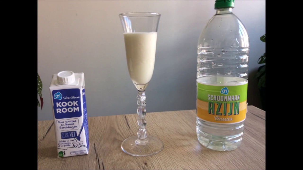 Melk + azijn - YouTube - Vulkaan Maken Met Bakpoeder En Azijn