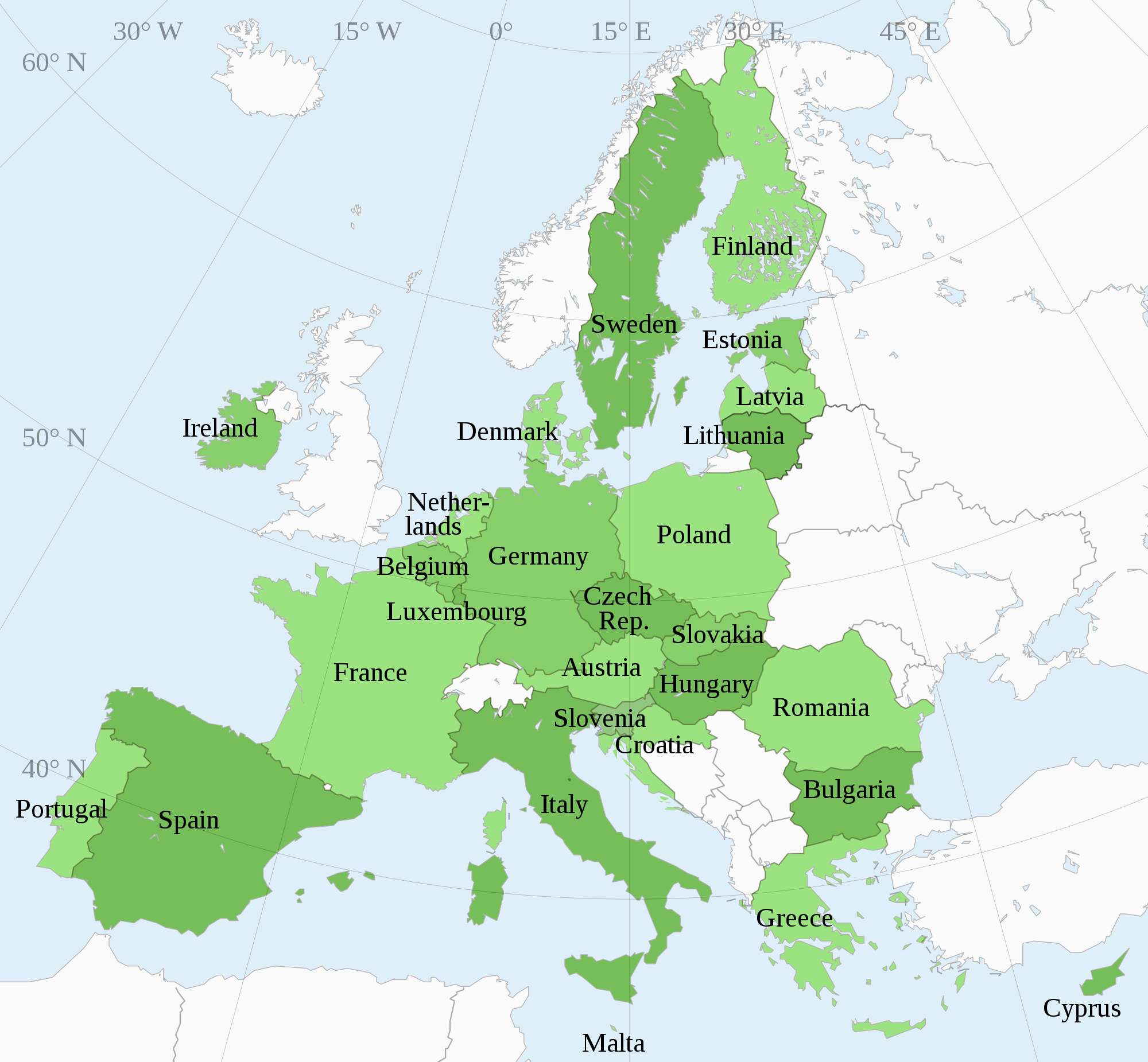 Member states of the European Union (February 2020) in 2020 | How to - Hoeveel Landen Zitten Er In De Eu