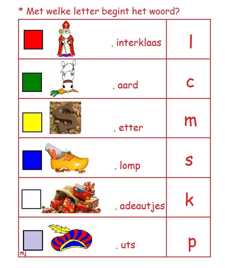 * Met welke letter begint het woord? 1-2 | Letteren, Thema, Sinterklaas - Vogel 7 Letters Begint Met K