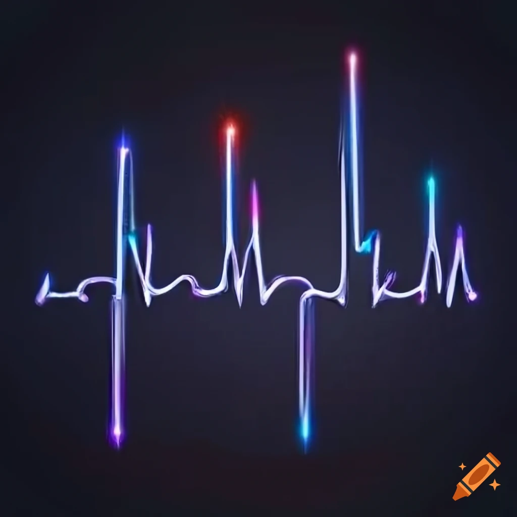 Metallic ecg pattern design on Craiyon - Snelle Interpretatie Van Het Ecg